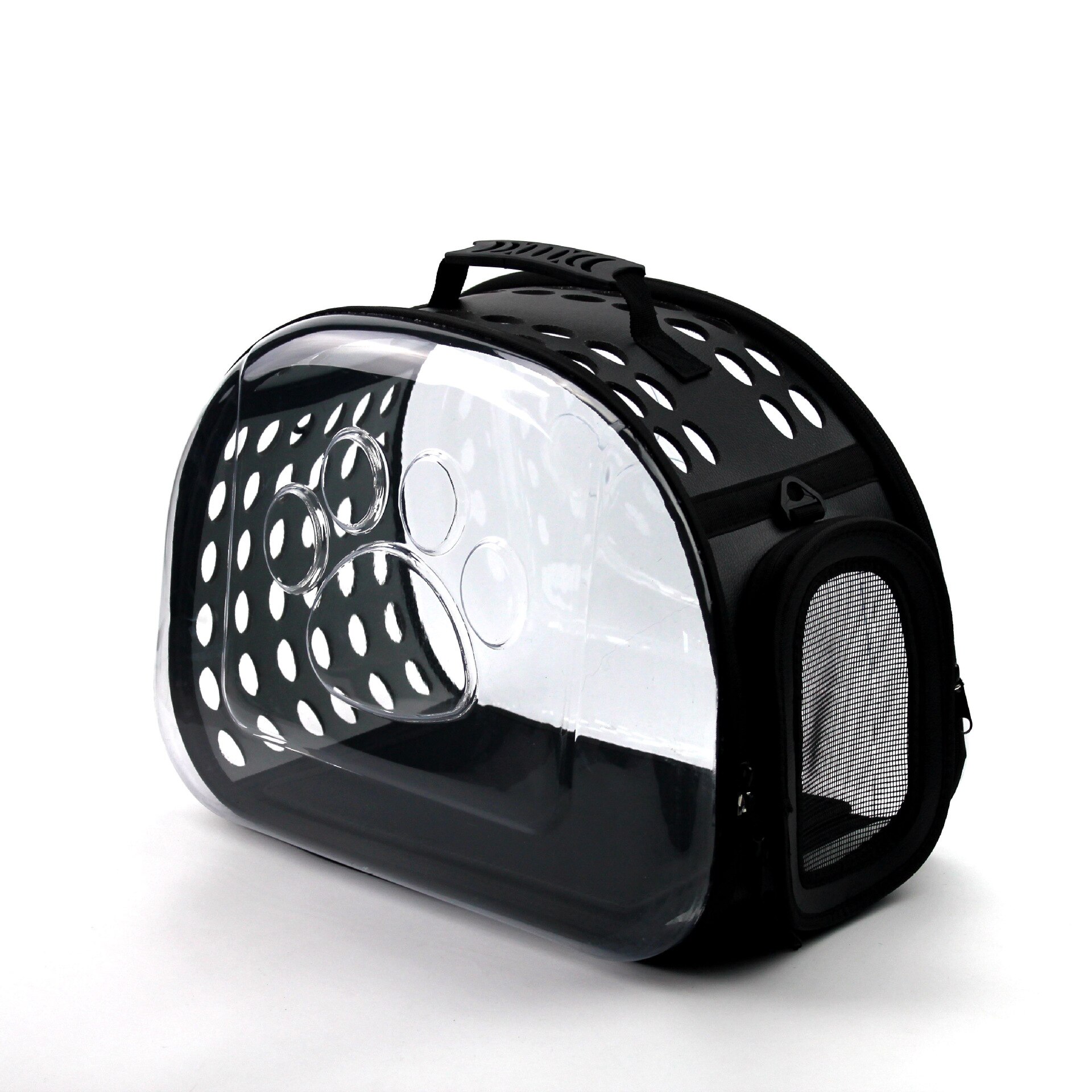 Huisdier Rugzak Kat Carrier Tassen Kat Hond Carrier Uitgaande Reizen Pakketten Ademend Huisdier Handtas Opvouwbare Carrying Voor Dieren: Black / L