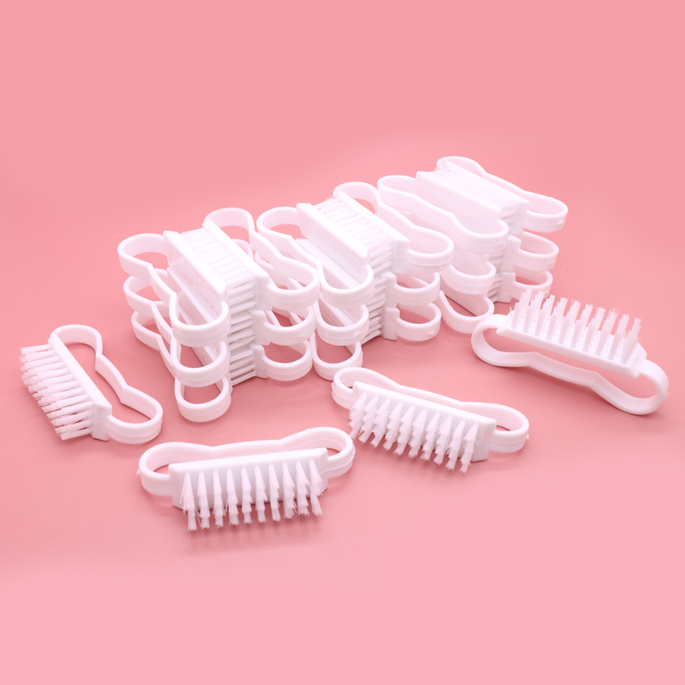 Top Cleaning Nail Brush Nail Art Plastic Soft Remove Dust Finger Care UV Gel Manicure Pedicure Tool Makeup Brushes Scrubbing