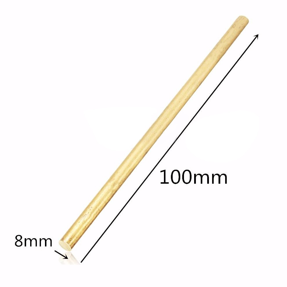 4/6/8/10/12mm DIY Hardware Messing Runde Bar Stange Rund Draht Rohr Modellbau