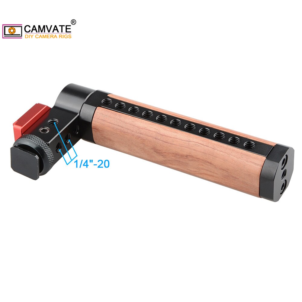 CAMVATE szczyt uchwyt robić sera drewniany uchwyt z uchwytem robić butów C1719 akcesoria fotograficzne robić aparatu