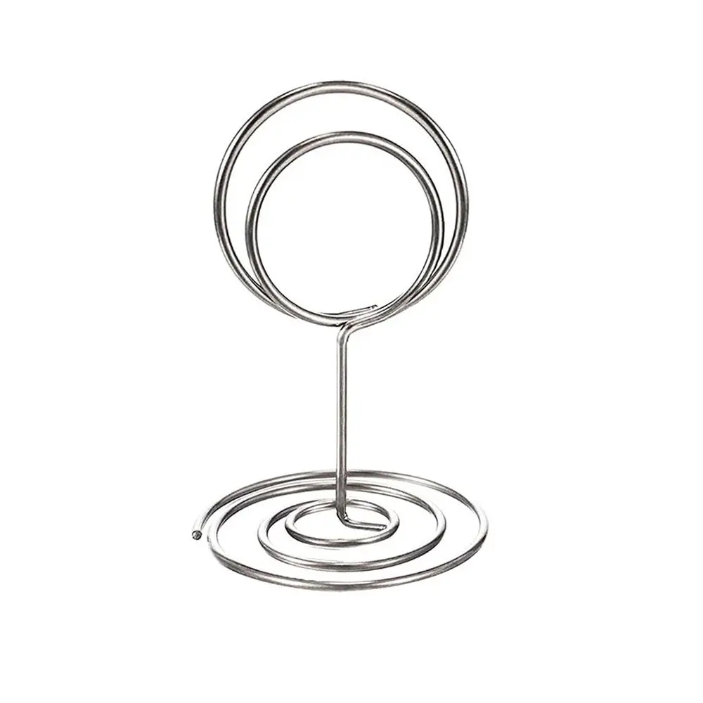 Metalen Kaarthouder Bruiloft Feest Desktop Decoratie Plaats Kaarthouder Hartvorm Fotoclip Tafel Nummer Standhouder: YELLOW