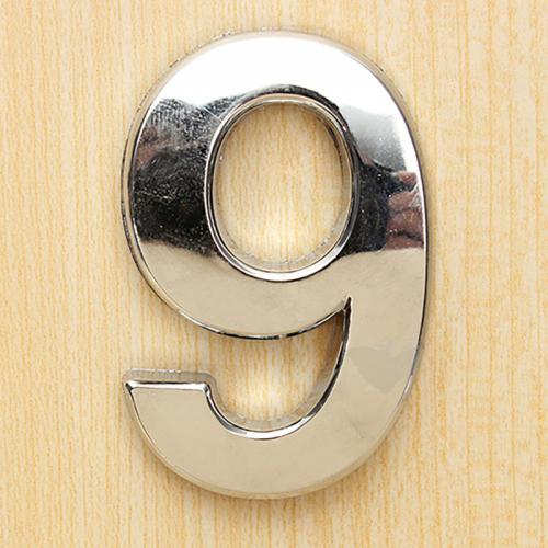 0-9 poli moderne maison porte Plaque adresse arabe numéro chiffre Plaque signe: 9