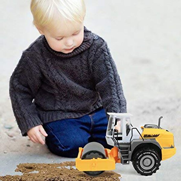 Reibung Angetrieben Dampfwalze Lkw Bau Spielzeug, Trägheit Reparatur Auto Spielzeug, Ingenieurwesen Fahrzeug, spielzeug für freundlicher 2-6 Jahre alt,