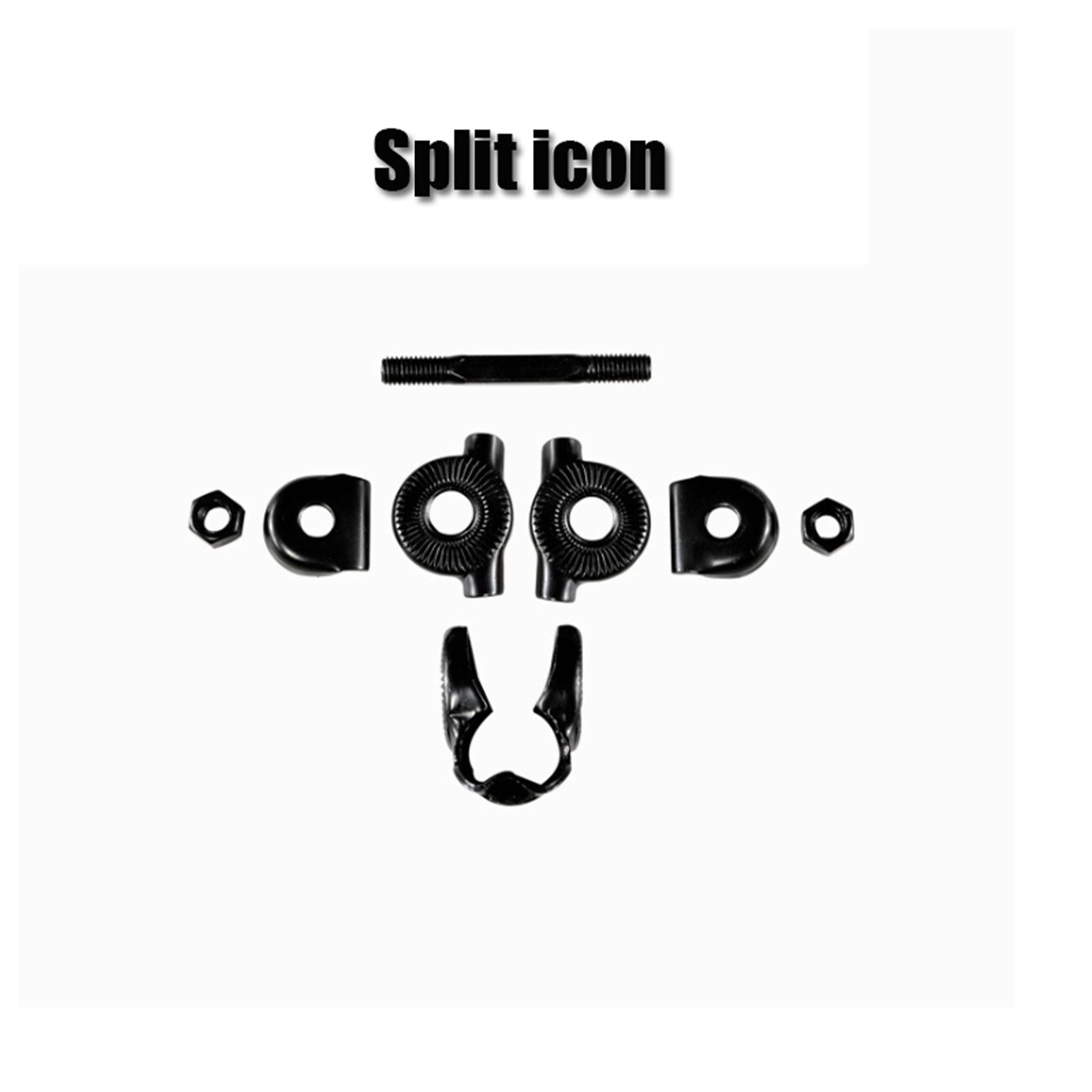 Bike Seat Clamp Bicycle Seatpost Clamp Saddle Clamp Standard Single Rail (Random Color)