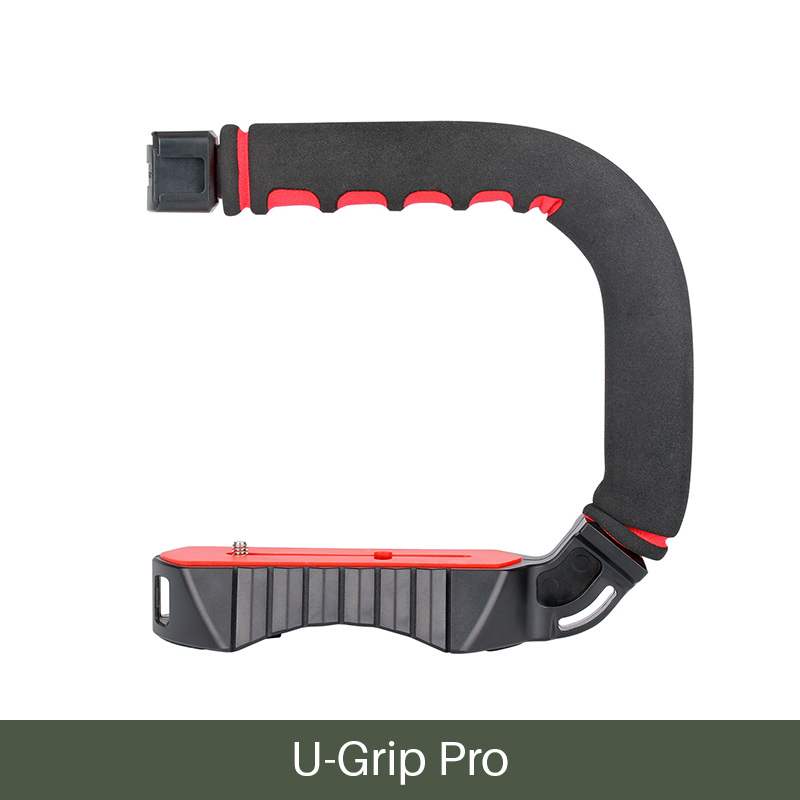 Ulanzi-estabilizador de cámara u-grip Pro, plataforma de vídeo, jaula, Triplle, Zapata fría, Steadicam de mano para iPhone 11, GoPro 7, 6, 5, Canon y Sony: U Grip Pro