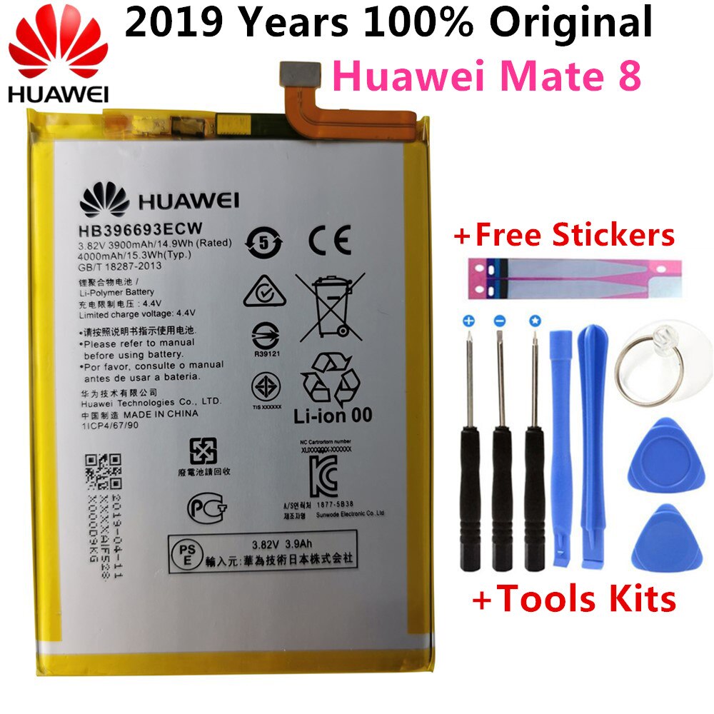 100% Originele Real 3000 Mah HB366481ECW Voor Huawei P9/P9 Lite/Honor 8 5C/G9/P10 lite/P8 Lite /P20 Lite/P9lite Batterij: HB396693ECW