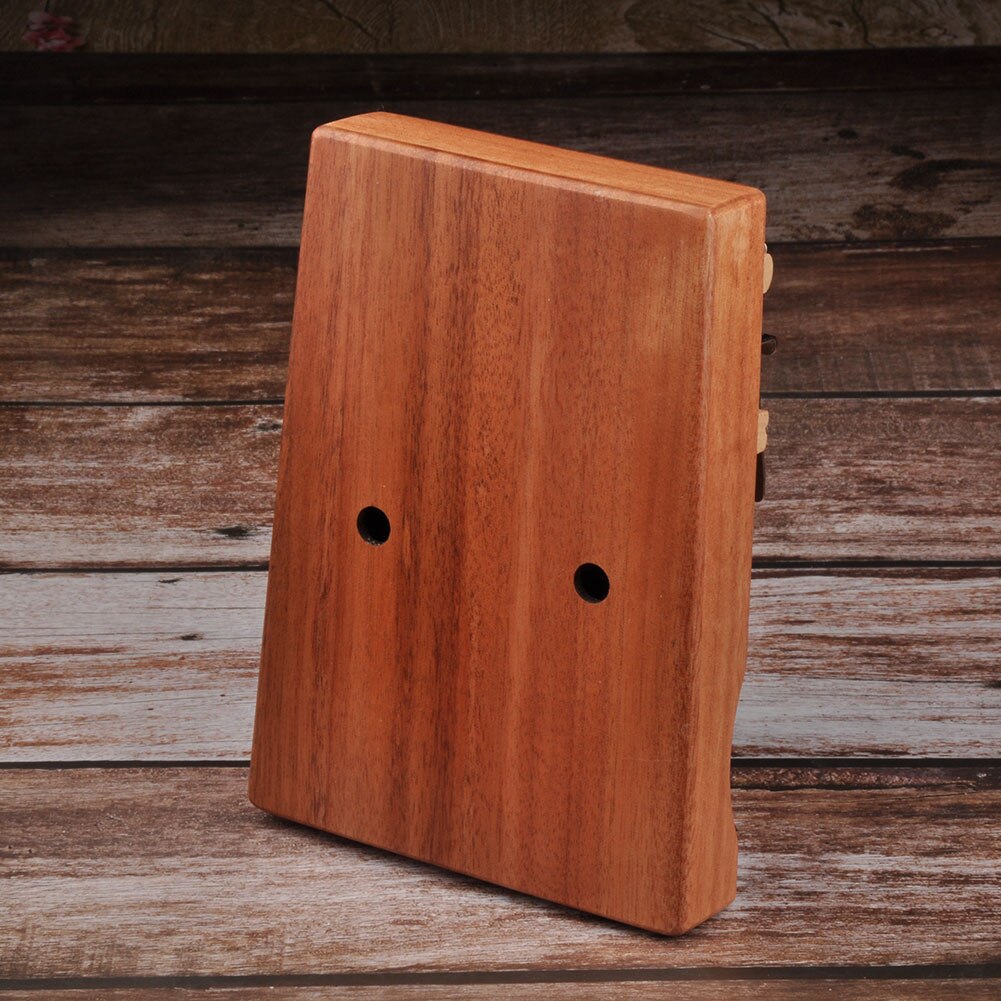 17 teclas Piano de pulgar Kalimba de madera de caoba instrumento Musical con el aprendizaje libro melodía martillo para principiantes Kalimba bolsa