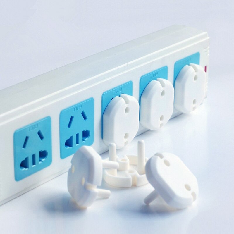 10 Pcs 2 Hole Sockets Cover Plugs Baby Electric Sockets Outlet Plug Kids Electrical Safety Protector Sockets Protection Caps