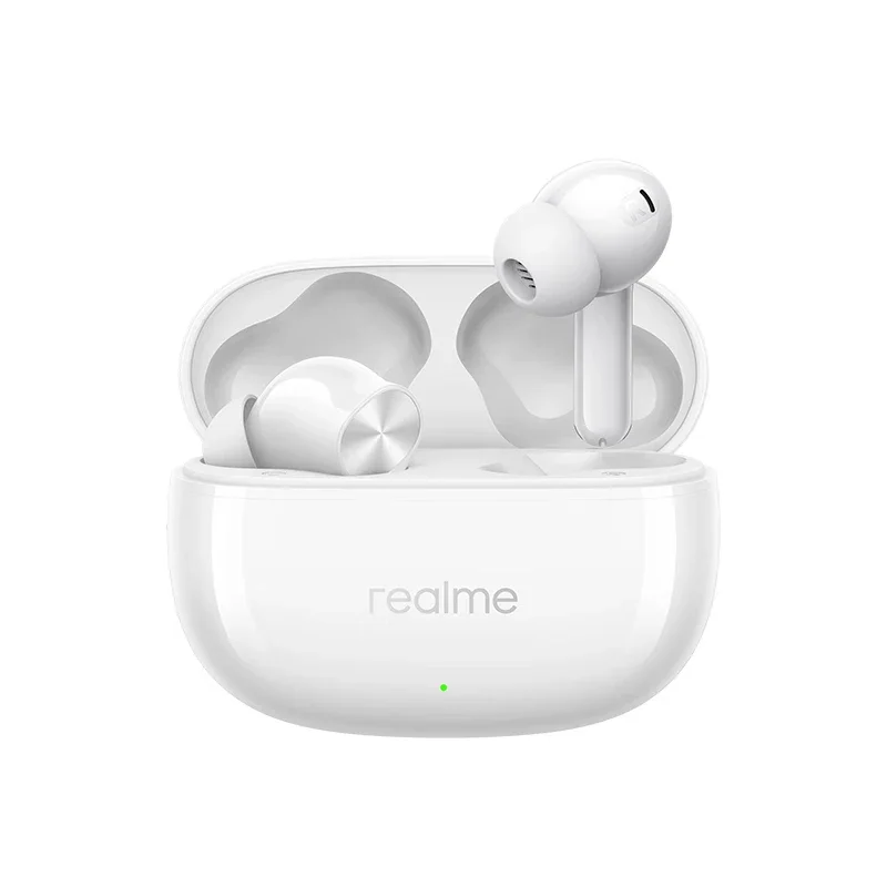 Realme buds  t200x auricolari 25db cuffie da gioco con cancellazione attiva del rumore, wireless bluetooth 5.4, 600 mah, lunga durata in standby: Bianco