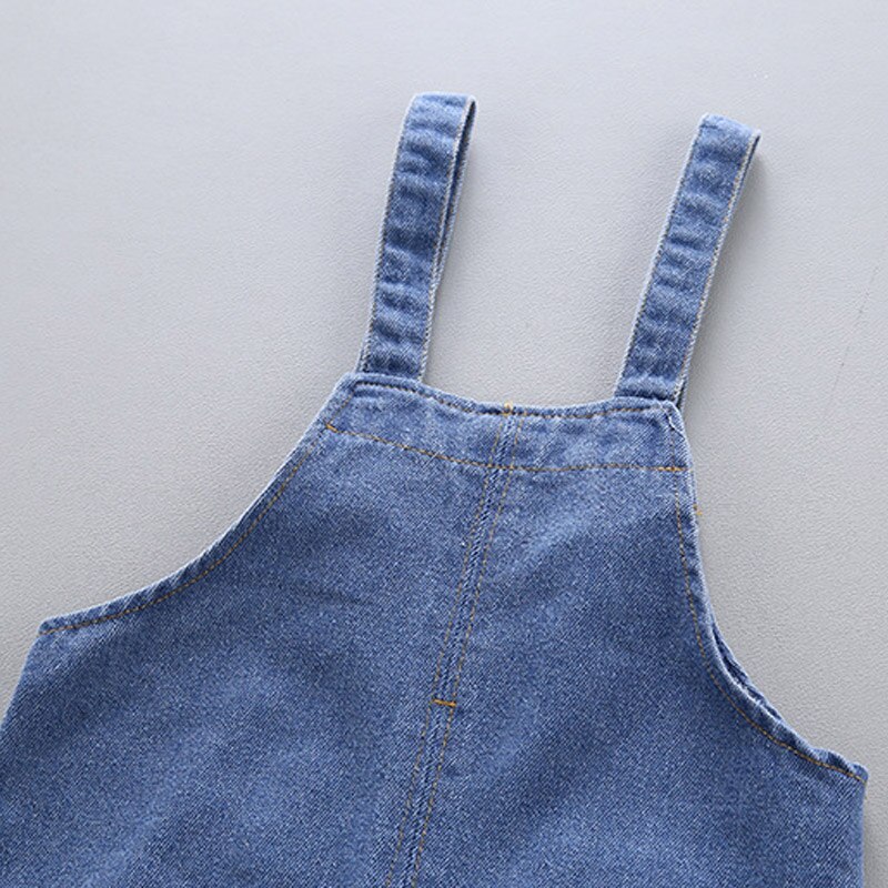 neue Sommer freundlicher freundlicher Kleine Mädchen Denim Overall Jungen Jeans Baumwolle Denim Baby Mädchen Gesamt Beiläufige verlieren Overall