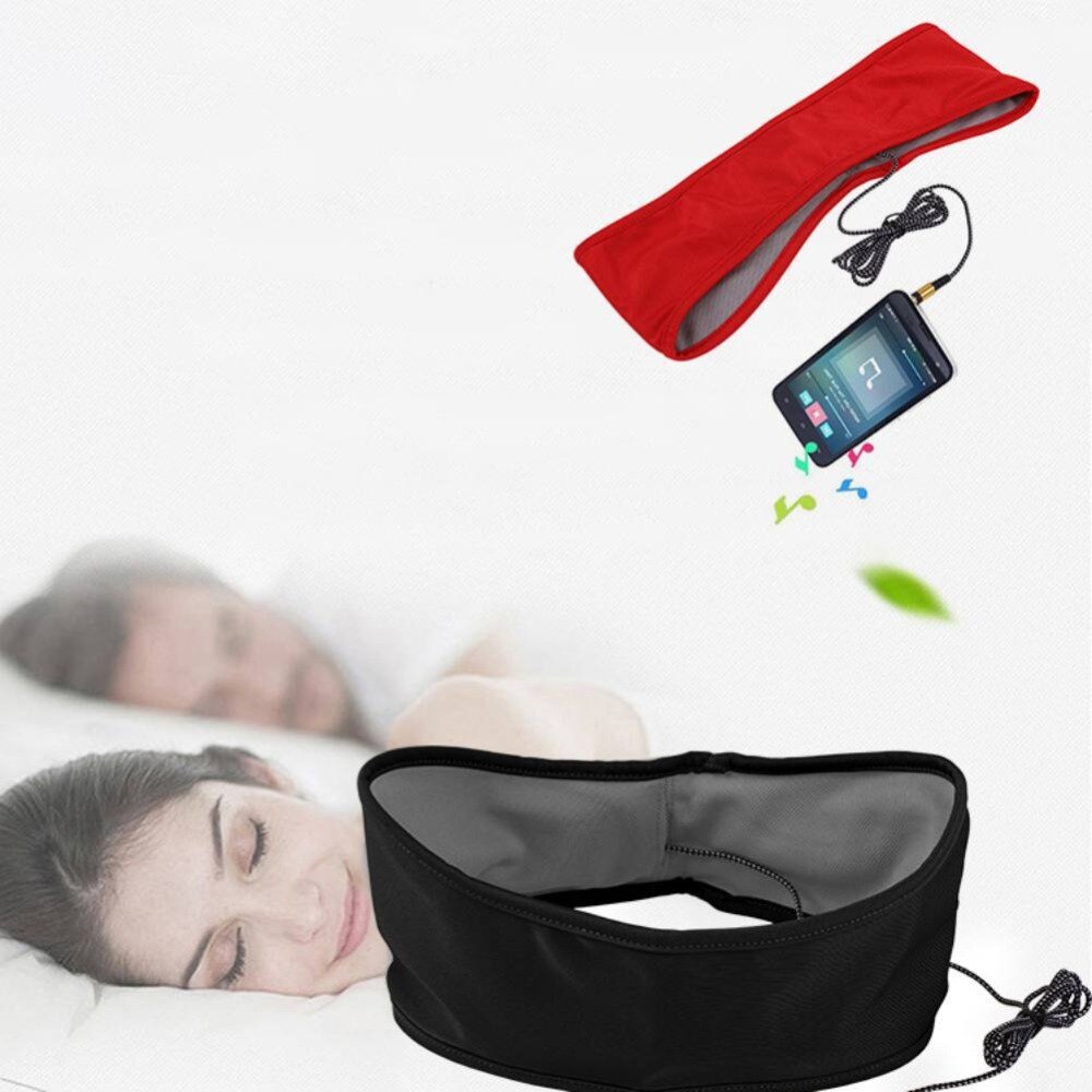 Head-Mounted Sleep Headphones Soft Earphones Music Headset for iPhone for Samsung for Huawei Eye Masks