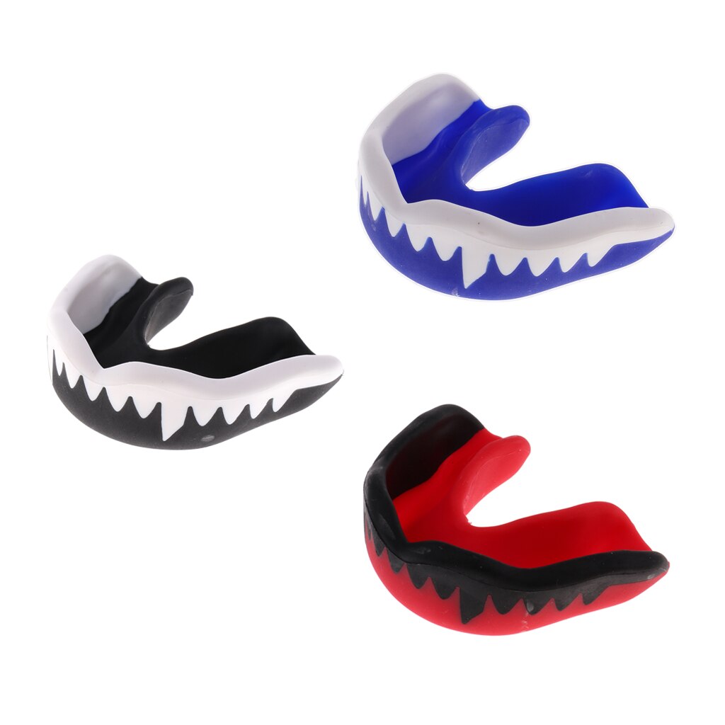 3Pcs Boksen Mouth Guard Mondstuk Tanden Protector Voor Sport Voetbal Rugby