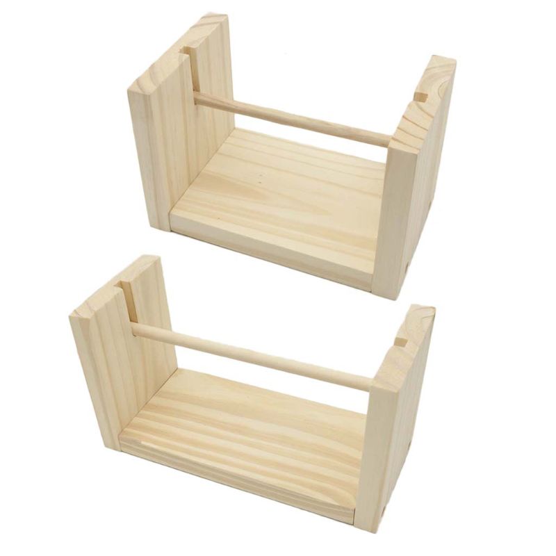 Obrotowe drewniane szpulki szpulki nici wstążki sznurek robić szycia dozownik robienie na drutach DIY Q1FD