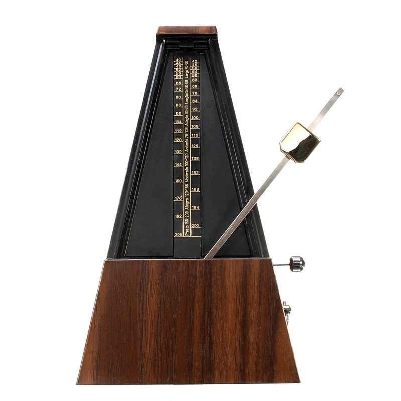 Mechanical Metronome Wooden Color Music Timer For Piano Guitar Violin Guzheng Musical Instrument Teaching Metronome: Default Title