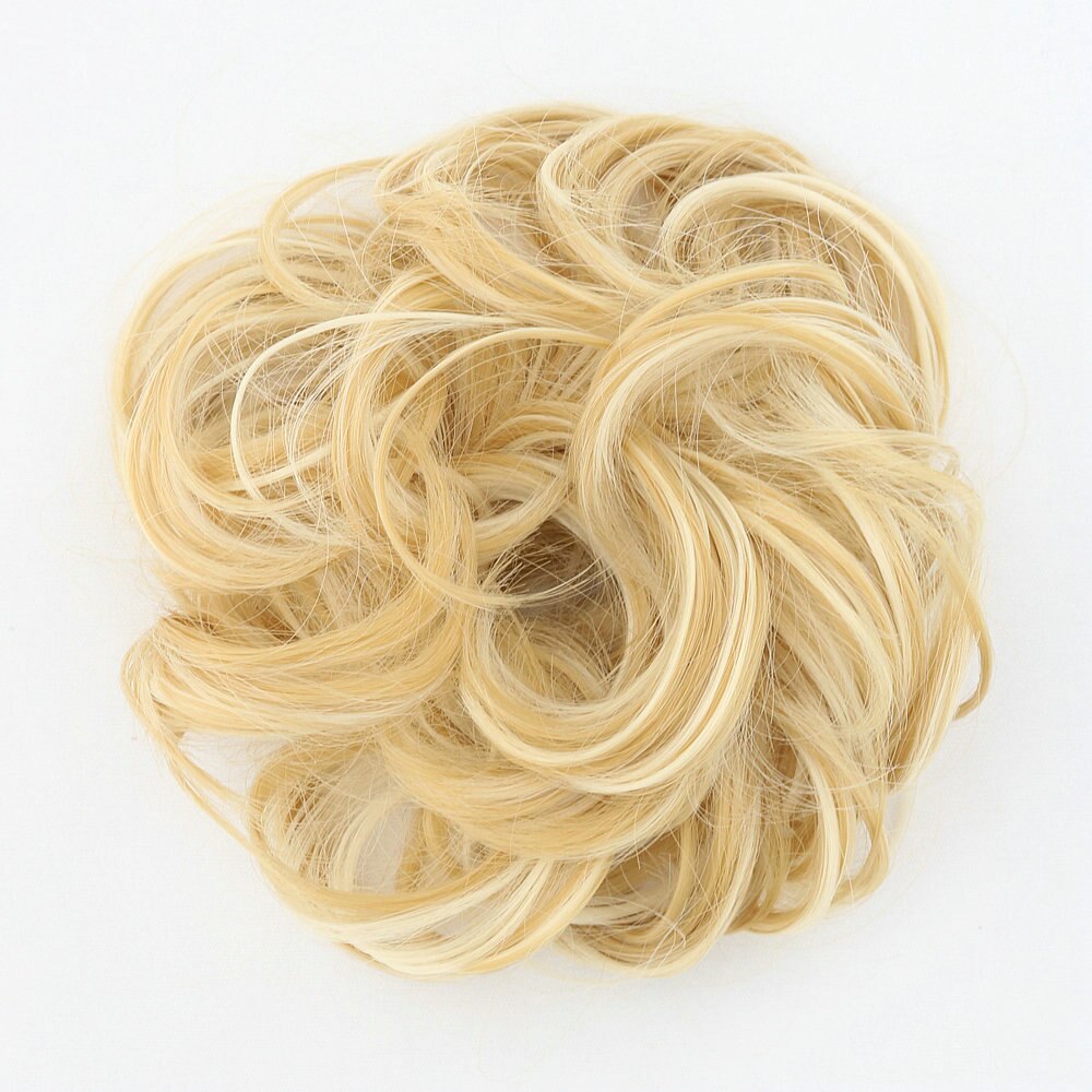 Chignon Hair Bun Hair Pieces Hair Scrunchie Extensions Synthetic Wig For Women Curly Chignon Accessories Hairpiece Extension