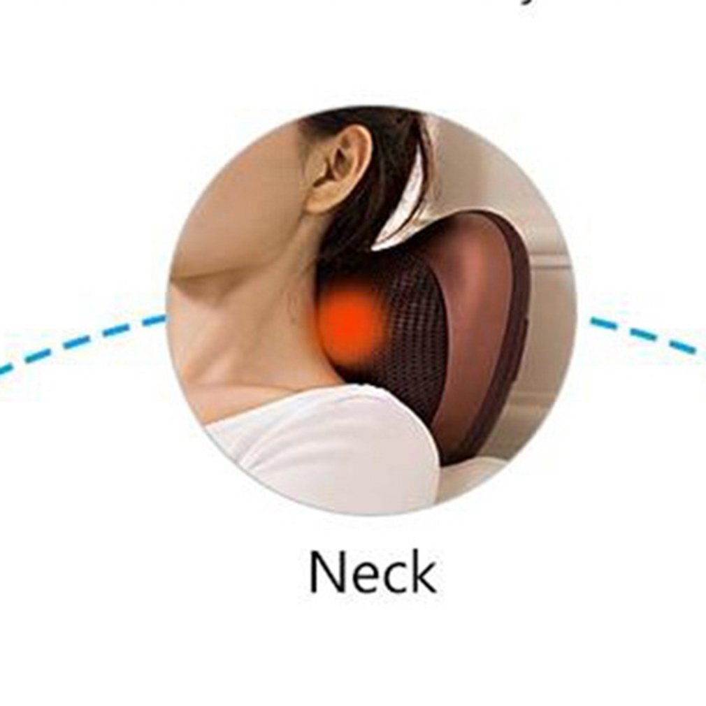 Vehicle-mounted Household Cervical Massager Whole Body Multifunctional Low Voltage Heating Massage Pillow
