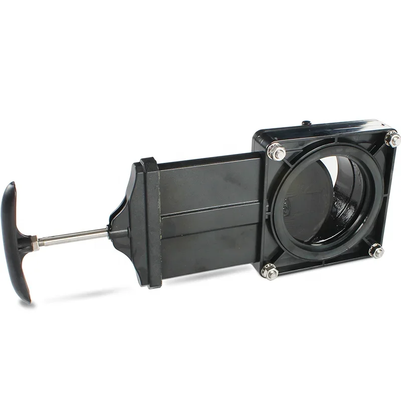 Water Gate Drain Valve with 3 Inch Plastic PVC Knife Motorhome Accessory