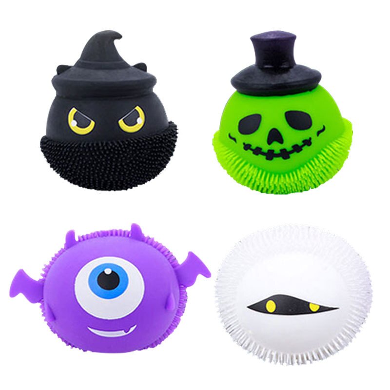 Halloween Fidget Speelgoed Lichtgevende Little Devil Decompressie Speelgoed Knijpen Bal Prank Vent Volwassen Antistress Speelgoed Squishy Kids