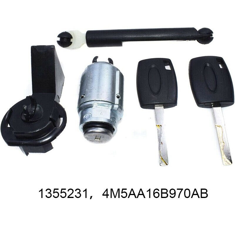 Bilhjelm frigørelseslås kit reparationssæt nøgle kort 5 ar 16 b 970ad 4556337 til ford focus  mk2