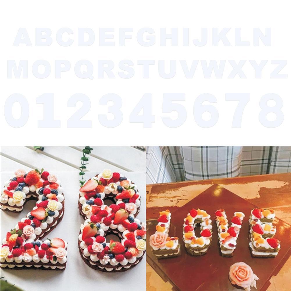 Numbers Letters Cake Mold Cake Decorating Tools Confeitaria Birthday Maker Pastry Bakeware Cake Tools T8W5