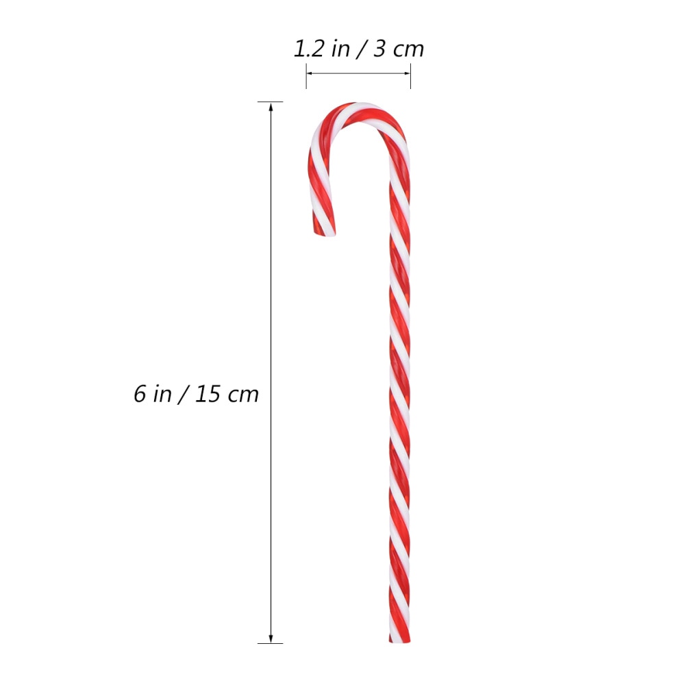 18 stk blinkende slikrør jul græsplænspæder sti markører juletræspynt  (15 cm,  røde og