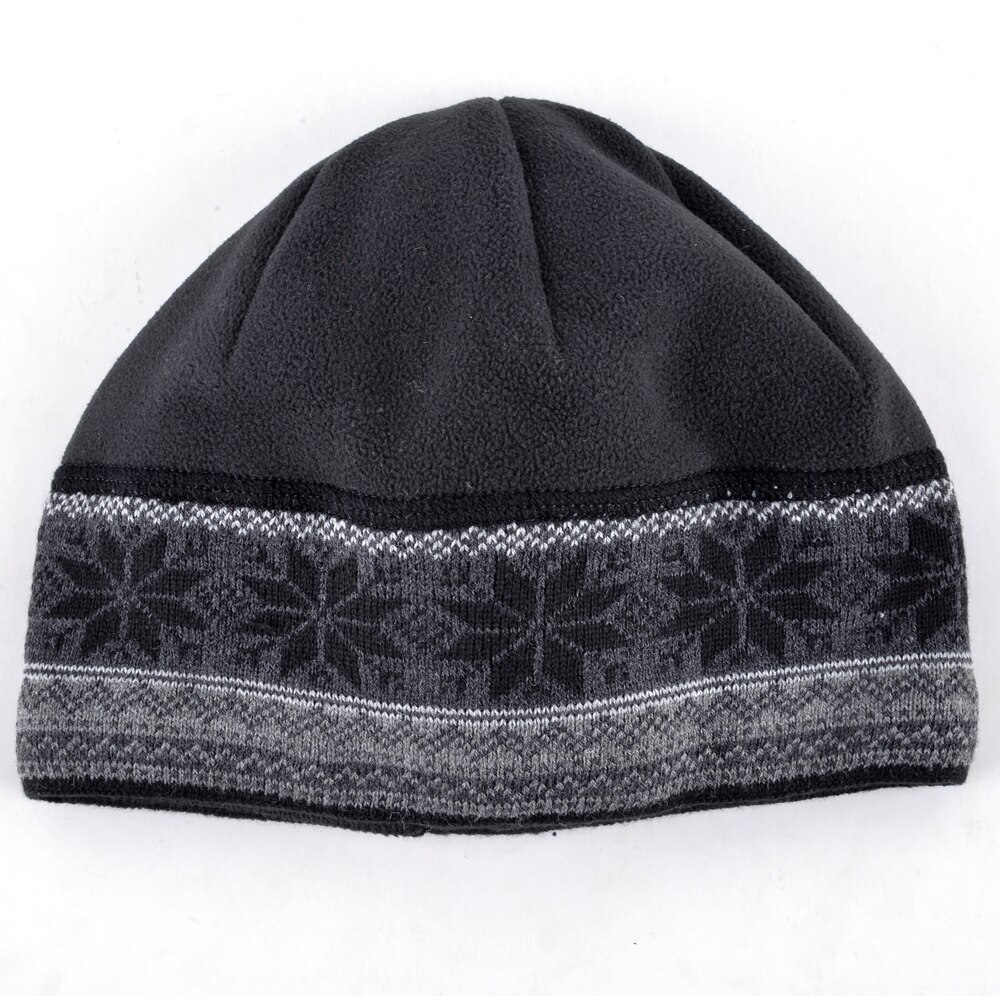 Herre skullies skating tykkere snøfnugg lue lue strikkede gutte luer panser luer vinter plysj lue luer for menn
