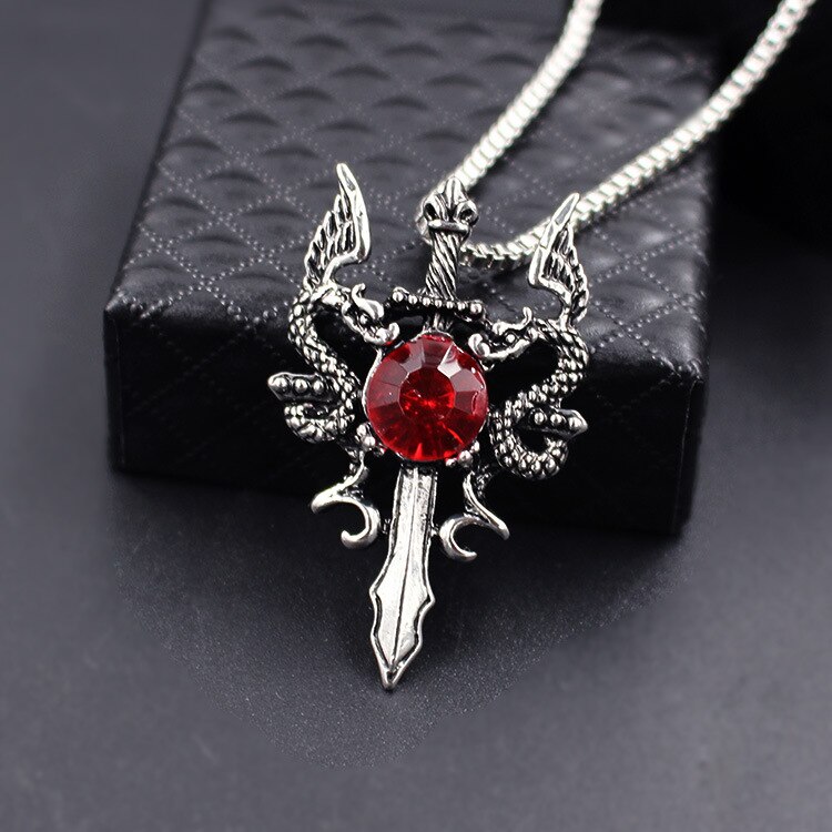Collar De Cruz Para Hombre En Plata De Ley Con Baño De Oro De 14 Quilates, Cadena Figaro Y Tarjeta Conmemorativa Conmemorativa. Listo Para Regalar A Hombres O Niños. - España