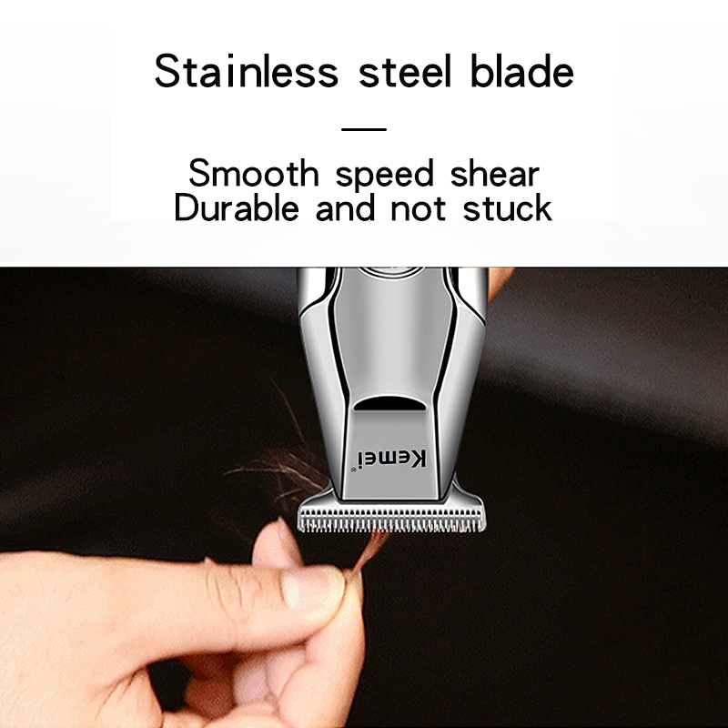 Kemei Professionele Mannen Tondeuse Lcd-scherm Digitale Elektrische Trimmer Tondeuse Scheerapparaat Snijden Tondeuse Scheermes