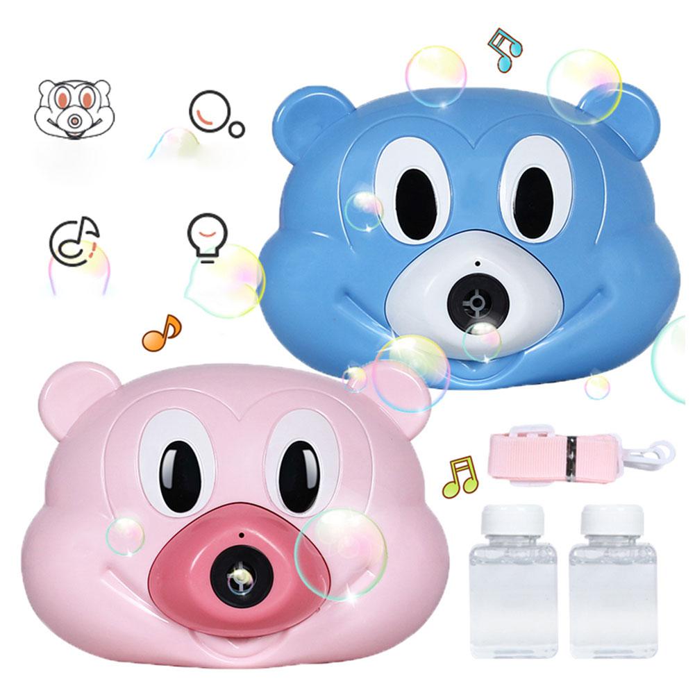 GloryStar Capretto Elettrico Macchina Della Bolla Del Fumetto Del topo Carmera Musica Leggera Automatica Soffiaggio Giocattolo USB Ricaricabile