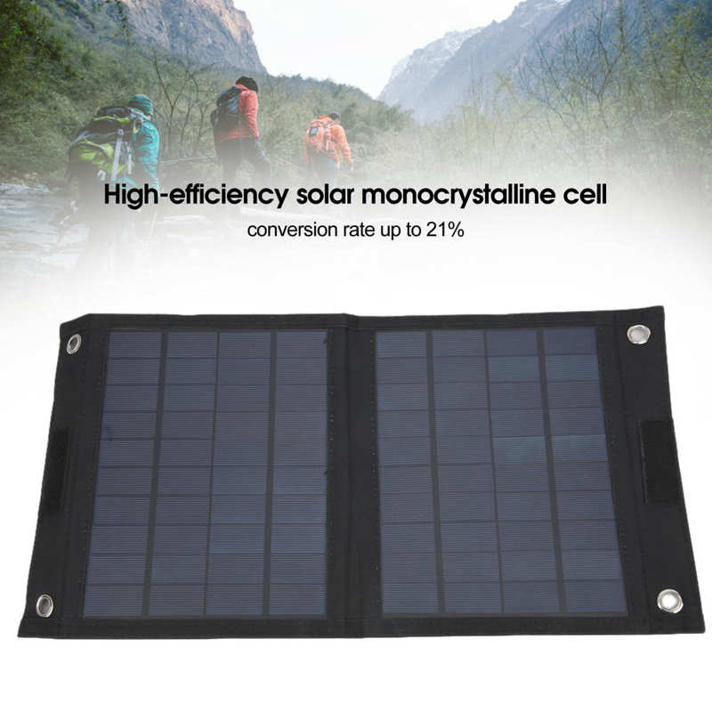 20W Flexible panneau solaire IP65 étanche double sortie USB pour les ventilateurs de bateau de moto