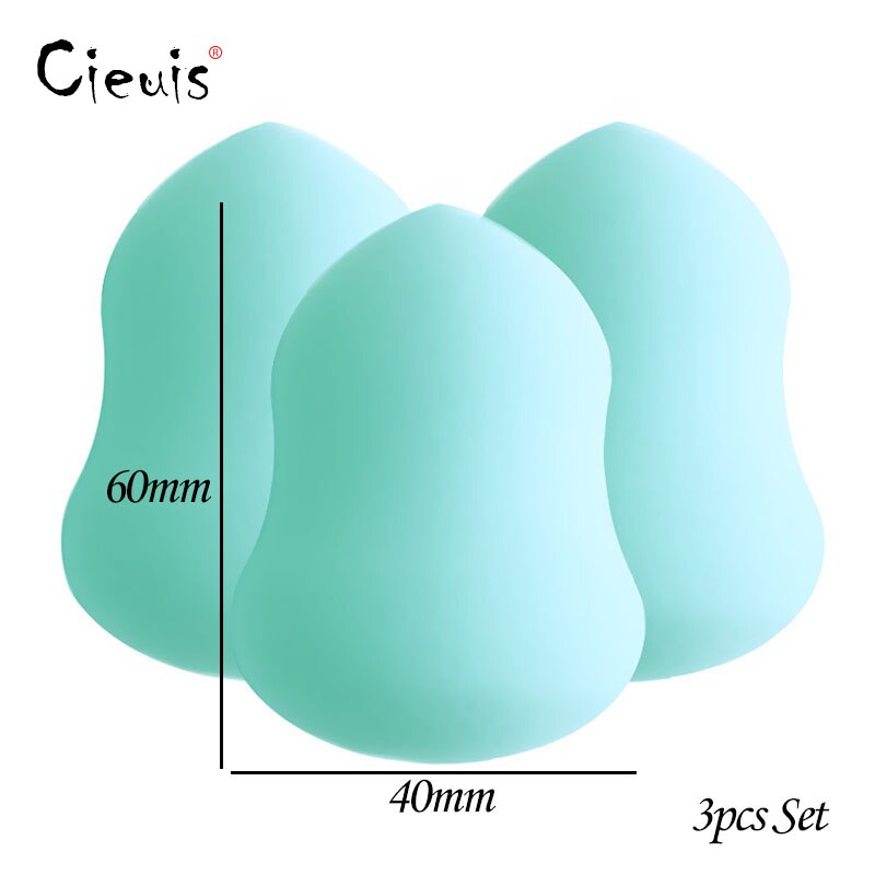 3pc maquillage éponge cosmétiques bouffée mélangeur ensemble Puf maquillage éponge pour maquillage visage poudre liquide fond de teint Puf pour directe: 3pcs Lake Gourd