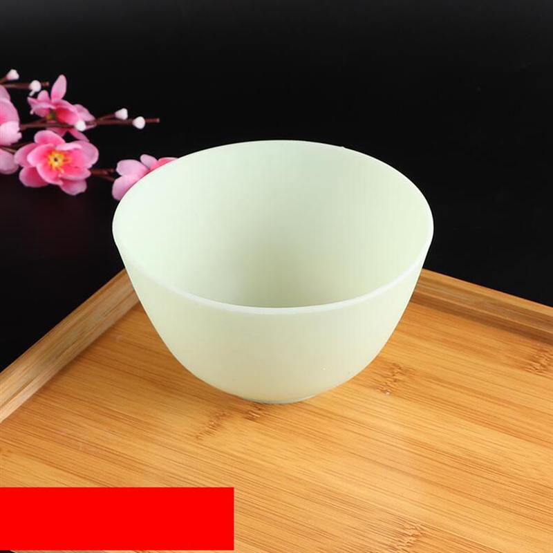 12,5 X8cm/10,5 X7cm/8X5cm Geruchlos Anti-Tropfen Silikon Schüssel Gesichts Maske Mischen Vorbereitung Sauerei Salz Soße zucker Butter Dressing Schüssel: Grün / 8X5cm
