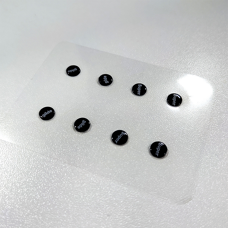 1 Pack Glass Mouse Skates DIY Universal Dots Mouse Feet Pads Sticker for Gaming Mouse Anti-Slip Pad: BROWN