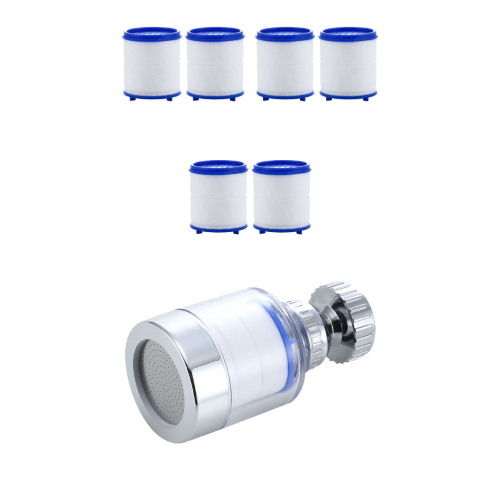 2-40Pc Kraan Waterfilter Element Verwijderen Chloor Zware Metalen Gefilterd Douches Hoofd Filtratie Zuiveraar Verzachten Hard Water: Chocolade
