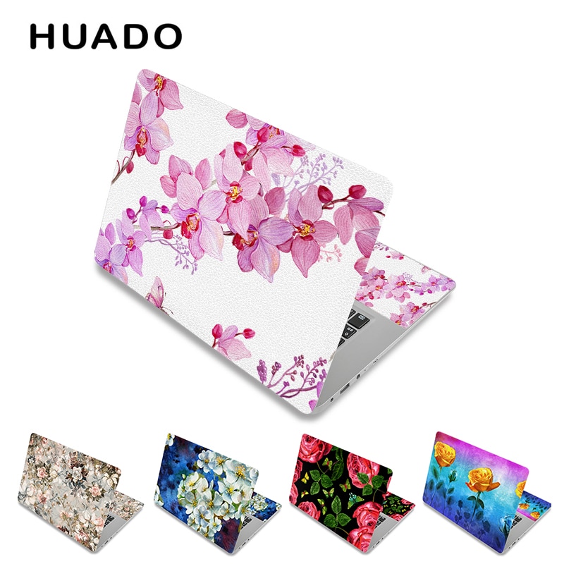 Beautiful Flower Laptop Skin Sticker 13.3" 14" 15.6" 17" Notebook Surface Cover Decal for Lenovo/HP/Macbook/Acer