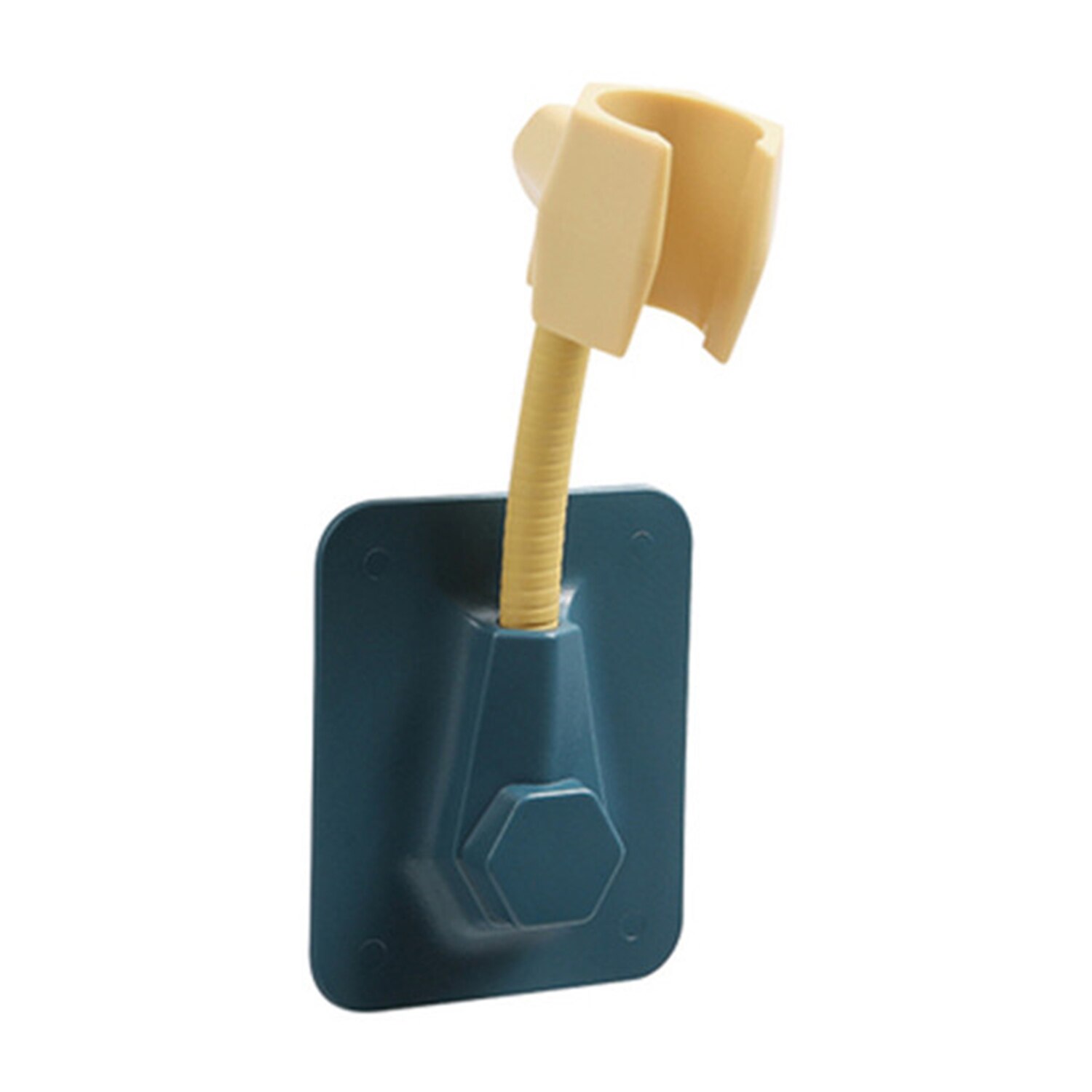 Universal Adjustable Shower BracketBathroom Strong Vacuum Suction Cup Shower Holder Wall Mounted Hand Shower Bathroom Accessory: YELLOW