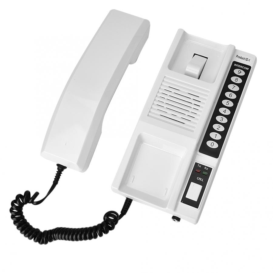 433Mhz Wireless Intercom System Secure Interphone Handsets Extendable for Warehouse Office Intercom System