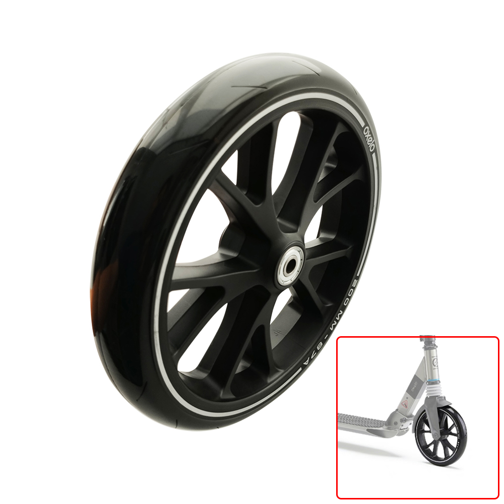 8Inch Stroller Wheel For OXELO Town7/9 Scooter Front Or Rear With 608 Bearing 20CM Outer Diameter Skateboard Wheel Diret Replace