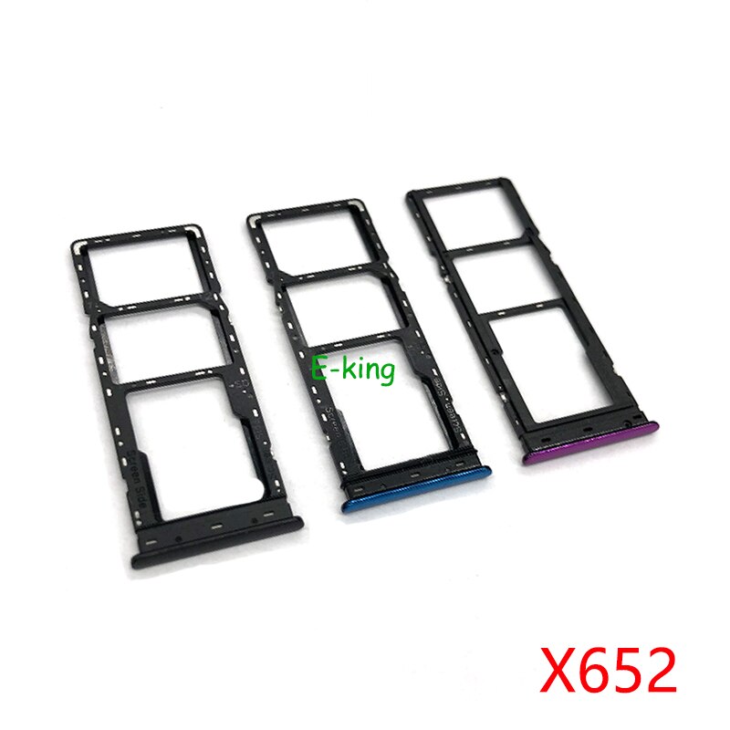 10PCS For Infinix X623 X625 X626 X650 X652 X655 X657 X606 X680 X683 Sim Card Slot Tray Holder Sim Card Reader Socket: X652 remark color