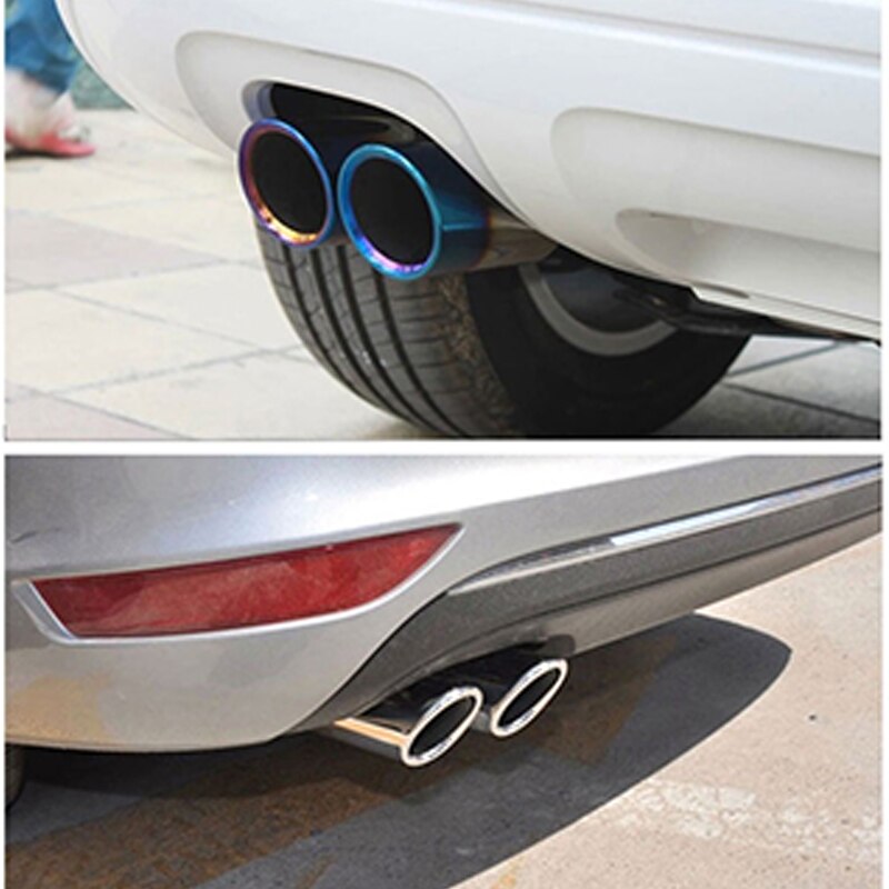 For VW Tiguan Car Exhaust Tip Muffler Pipe Cover 2pcs For Volkswagen Tiguan Accessories
