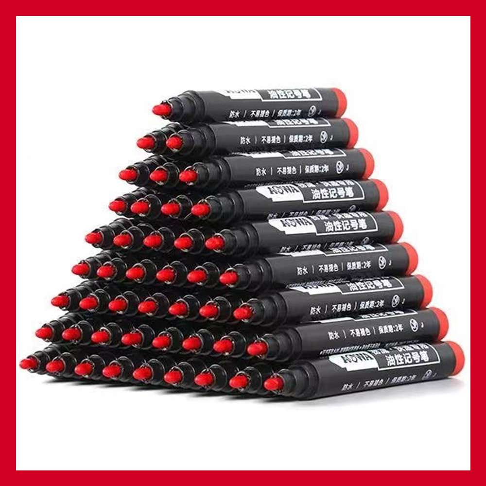 Rotuladores a base de aceite impermeables, tinta negra, azul y roja para vidrio, Metal, papelería, arte, dibujo, suministros escolares de oficina, 5-50 Uds.: Chocolate