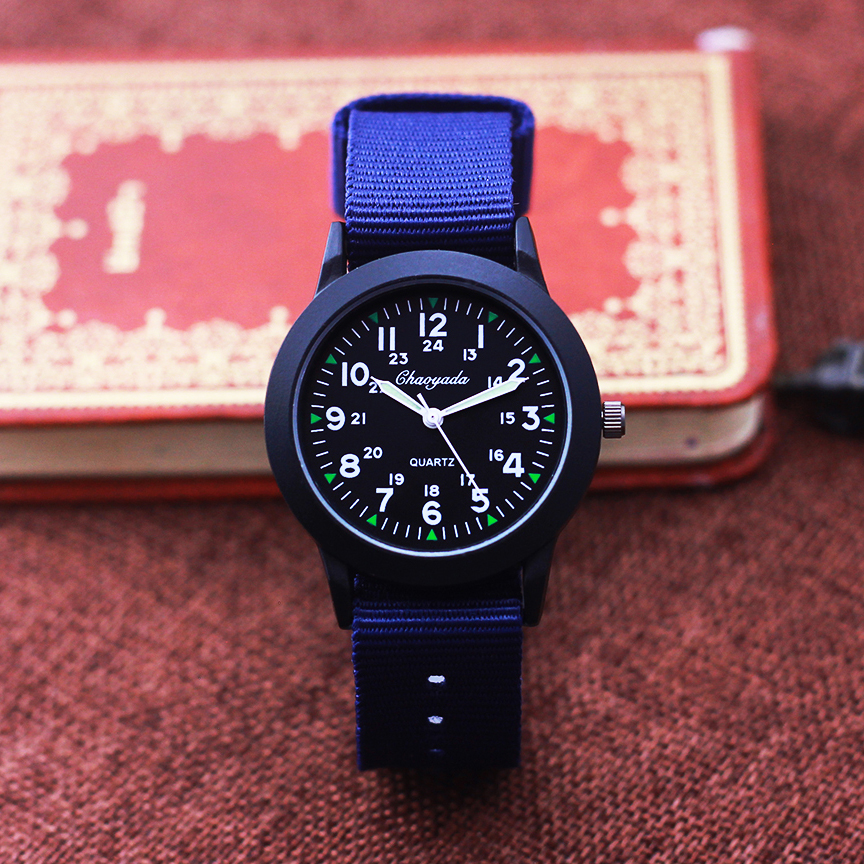 2024 célèbre chaoyada enfants garçons filles étudiants homme toile respirant résistant à la sueur 24 heures montres