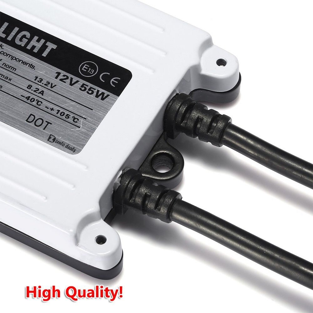 2 pcs Slim HID 55W Xenon Replacement Electronic Digital Conversion Ballast Kit Ignition Unit Block for Automobiles Car 12V