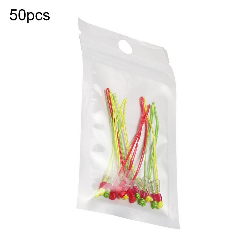 50Pcs Anti Rust Tough- Pole Tip Rope Strengthen Fishing Pole Tip Line Lightweight Wear Resistant Rod Tip Line Knot for Angling: 4