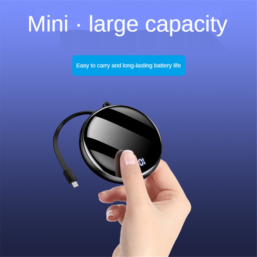 10000 Ma Mini Power Bank Reizen Essentieel Draagbare Batterij Voor Iphone Xiaomi Samsung Huawei