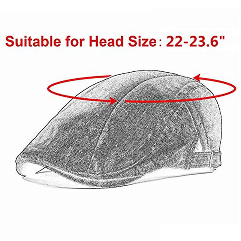 Gorros de tela vaquera para hombre y mujer, gorra plana de hiedra, Gatsby, boinas de algodón para conducir, Unisex