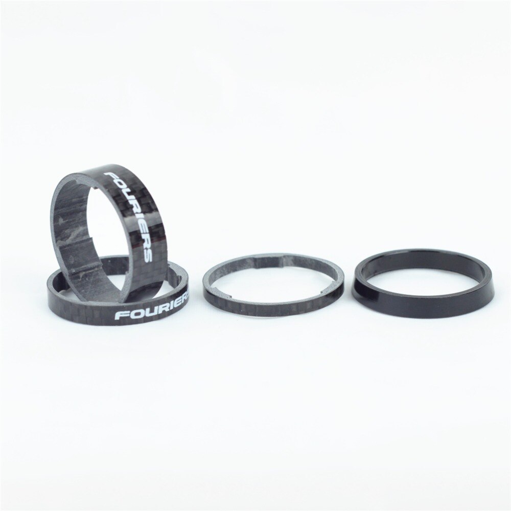 FOURIERS Ultralight Carbon Bicycle Headset Taper Spacer Washer Cycling MTB Bike 28.6mm/34mm Head Tube Gasket SR-S002