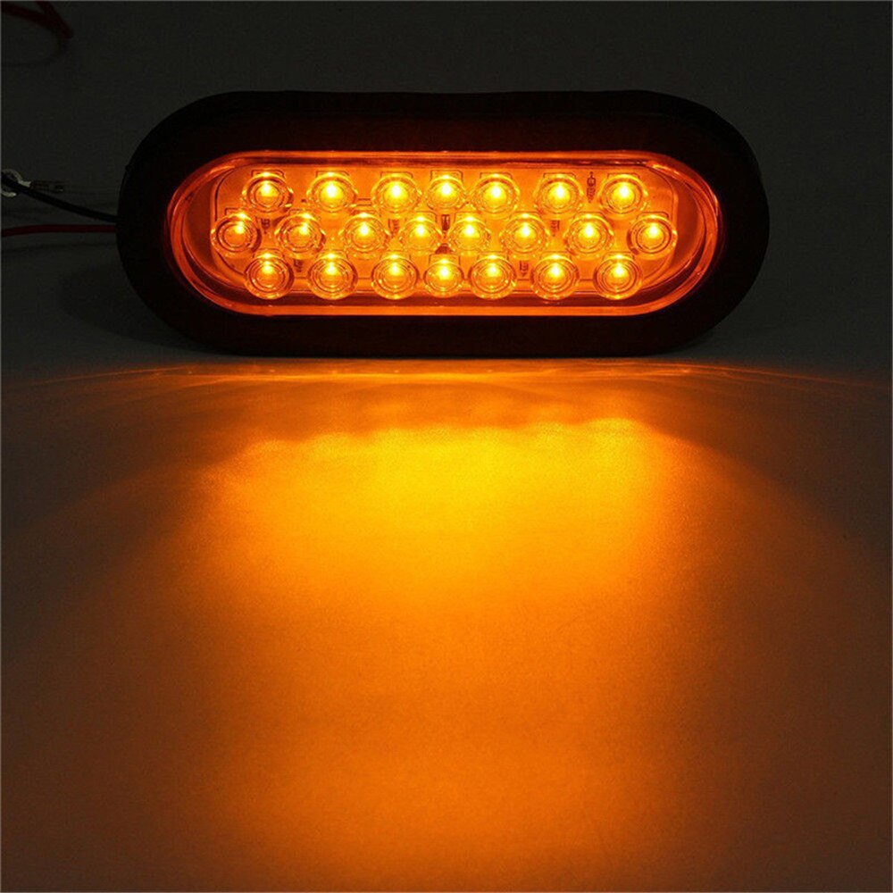 2 stk 22 led baglygter lastbil lampe 12v markør trailer gummi blinklys led baglygte trailer lys stop signal til trailer