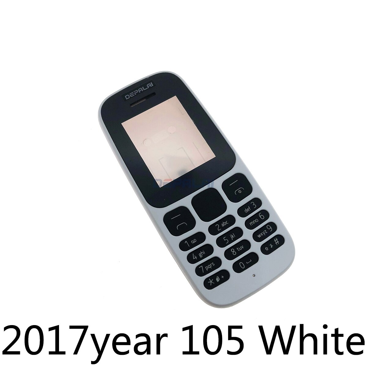Housing Cover Full Complete Mobile For Nokia 105 version 105 RM-1133 RM-1134 1050 RM-1120 case Keypad Back Battery: 2017 105 White
