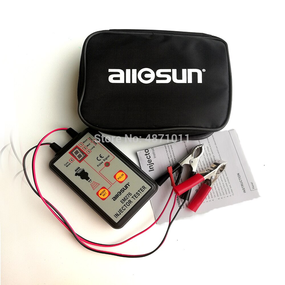 EM276 Fuel Injector Tester Car Fuel Injector System Analyzer Scan Tool with 4 Pluse Modes